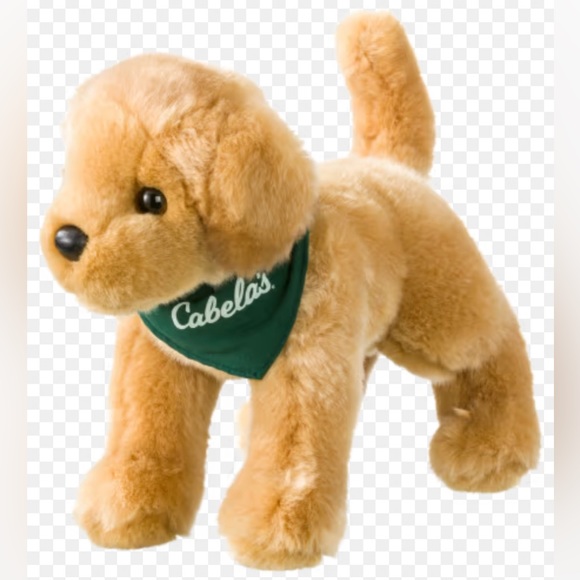 Cabela's Toys Cabelas Golden Retriever Dog With Logo Plush Stuffed